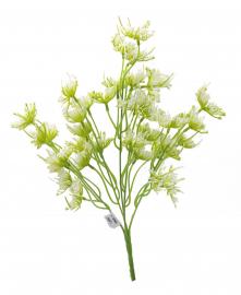 Dirbtinė gėlės šakelė, ilgis 41 cm (balta)