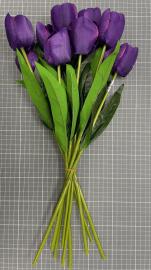 Dirbtinė tulpė, ilgis 48cm (violetinė)