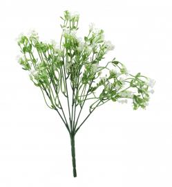 Dirbtinė gėlės šakelė, ilgis 31 cm (balta)