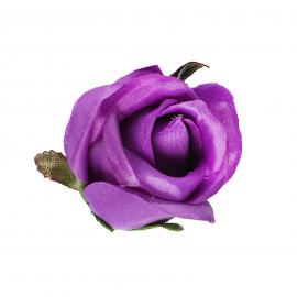 Dirbtinių rožių žiedų komplektas (Violetinė 5x4cm) (24vnt. x 0.35€)