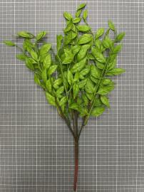 Dirbtinė lapų šakelė, ilgis 46cm (žalia)