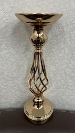 Metalinė žvakidė 41,5 cm (auksinė)
