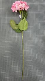 Dirbtinė hortenzijos šaka, ilgis 77cm (rožinė)