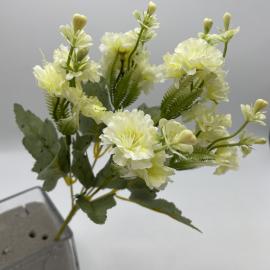 Dirbtinė gėlės puokštė, ilgis 33cm (šv. geltona)