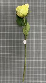 Dirbtinė rožės šaka, ilgis 52cm (šv. žalia)
