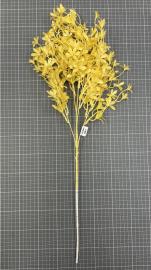 Dirbtinė lapų šaka, ilgis 68cm (geltona)