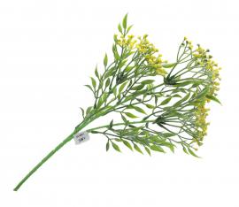 Dirbtinė gėlės šakelė, ilgis 44 cm (geltona)