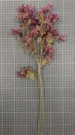 Dirbtinė gėlės šaka, ilgis 50 cm (rožinė)