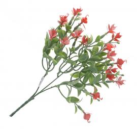Dirbtinė gėlės šakelė, ilgis 32 cm (raudona)