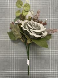 2 rožių puokštė 35 cm (pilka)