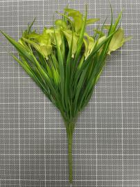 Dirbtinė gėlės šakelė, ilgis 32cm (žalia)