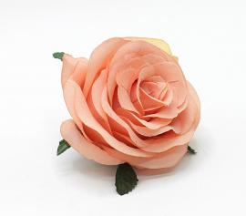 Rožės žiedai 9cm (persikinė)(12x 0.60€)