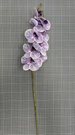 Orchidėjos šaka su 9 žiedais, ilgis 100cm (mėlyna-balta)