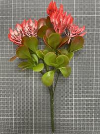 Dirbtinė gėlės šakelė, ilgis 29cm (raudona)