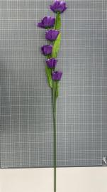 Dirbtinė gėlės šaka, ilgis 100cm (violetinė)