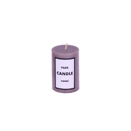 Cilindrinė kvepianti žvakė 7,5 cm (Pilka)