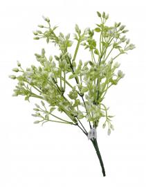 Dirbtinė gėlės šakelė, ilgis 34 cm (balta)