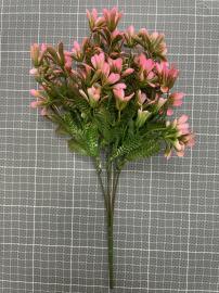 Dirbtinė gėlės šakelė, ilgis 35cm (rožinė)