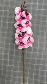 Orchidėjos šaka su 9 žiedais, ilgis 100cm (šv. rožinė-rožinė)