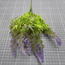 Dirbtinė gėlės šakelė, ilgis 38cm (violetinė)