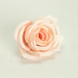 Dirbtinių rožės žiedų komplektas (12vnt. x 0.35€) [kreminė 5,5x4cm]