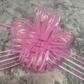Sutraukiamas plastmasinis kaspinas (rožinis)