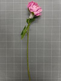 Dirbtinė gėlės šaka, ilgis 50cm (rožinė)