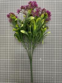 Dirbtinė gėlės šakelė, ilgis 30cm (violetinė)