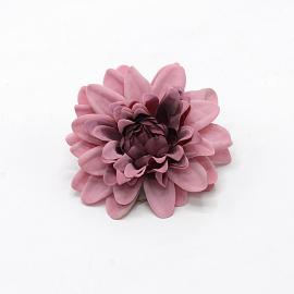 Dirbtinių jurginų žiedų komplektas, 10 cm skersmuo (12 vnt. x 1.00€) (rožinė su violetine)