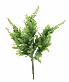 Dirbtinė gėlės šakelė, ilgis 35 cm (žalia)