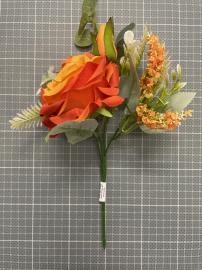 2 rožių puokštė 35 cm (oranžinė)