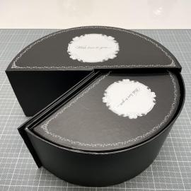 Susisukanti dėžutė, 2 dalių (juoda)