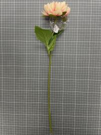 Dirbtinė gėlės šaka, ilgis 50cm (kreminė-rožinė)