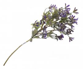 Dirbtinė gėlės šaka, ilgis 50 cm (mėlyna)