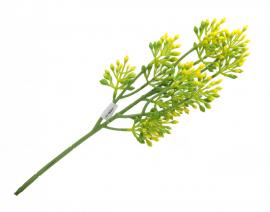 Dirbtinė gėlės šakelė, ilgis 39 cm (geltona)