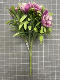 Dirbtinė gėlės šakelė, ilgis 27 cm (violetinė)