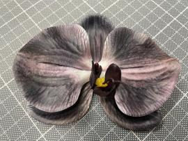 Orchidėjos žiedai lateksiniai (24 vnt. x 0.70€)(10 x 11 cm)(juodi)