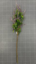 Dirbtinė gėlės šaka, ilgis 63 cm (violetinė)