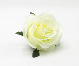 Rožės žiedai 9cm (citrininė balta)(12x 0.60€)