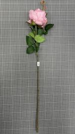 Dirbtinė rožės šaka, ilgis 70cm (violetinė)
