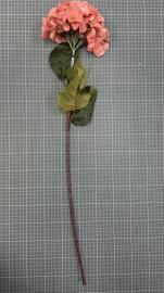 Dirbtinė hortenzijos šaka, ilgis 76cm (rožinė)