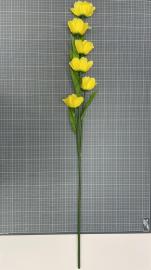 Dirbtinė gėlės šaka, ilgis 100cm (geltona)