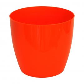Plastmasinis apvalus vazonas (oranžinis)