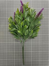 Dirbtinė gėlės šakelė, ilgis 32cm (violetinė)