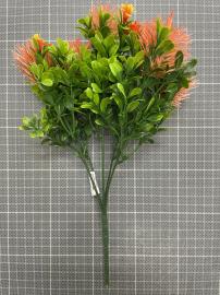 Dirbtinė gėlės šakelė, ilgis 29 cm (oranžinė)