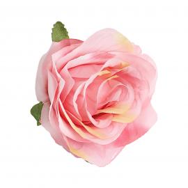 Dirbtinių rožių žiedų komplektas (Rožinė, 6x7cm) (12vnt. x 0.70€)