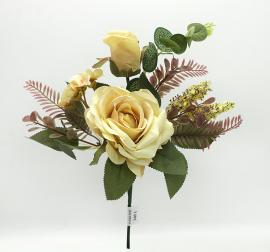 2 rožių puokštė 35 cm (šv. geltona)