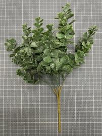 Dirbtinė lapų šakelė, ilgis 32cm (t. žalia)